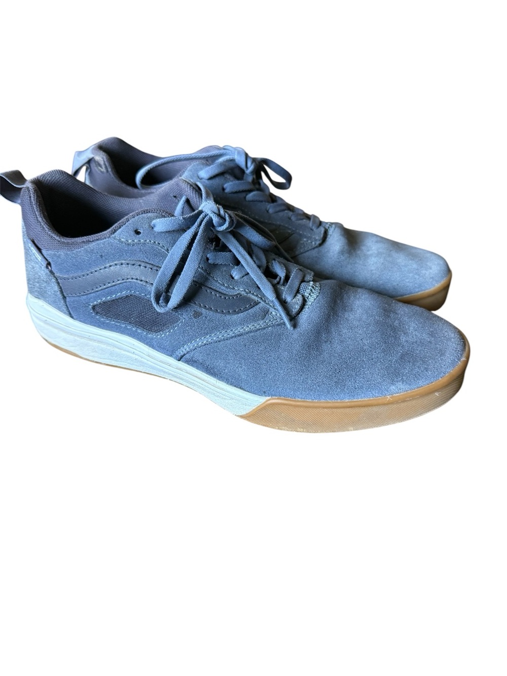 Vans Men's Light Blue Suede Sneakers, Sz 10